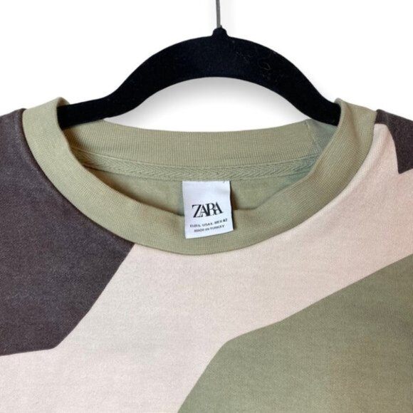 ZARA Camo Crewneck Sweater - Picture 3 of 7